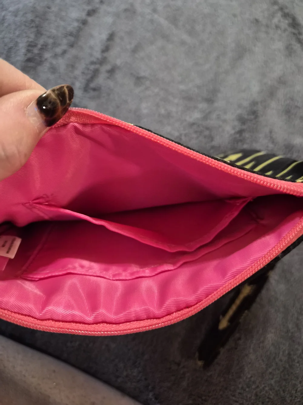 Simply Southern Black Wristlet with Gold Arrow Print and Pink Zipper Accents